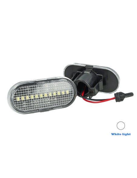 Kit Freccia Laterale a Led Side Marker Lente Trasparente Luce Bianco Per Opel Vivaro Movano Nissan Interstar X70 OEM 7701047517 