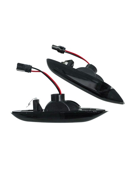 Kit Freccia Laterale a Led Side Marker Lente Nero Fume Luce Arancione Per BMW E92 E93 X1 E84 X3 E83 X5 E53 E46 E81 E90 E91