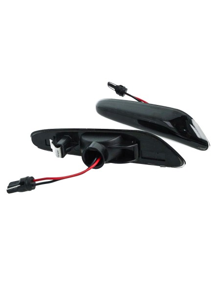 Kit Freccia Laterale a Led Side Marker Lente Nero Fume Luce Arancione Per BMW E92 E93 X1 E84 X3 E83 X5 E53 E46 E81 E90 E91