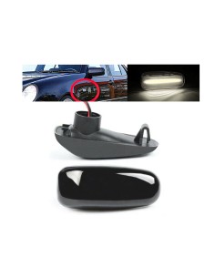 Kit Freccia Laterale a Led Side Marker Lente Nero Fume Luce Bianco Per Mercedes Benz E W210 C W202 CLK W208 SLK R170 Vito W638