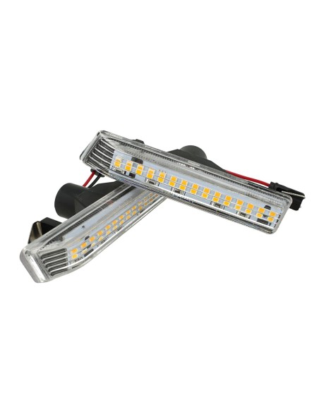 Kit Freccia Laterale a Led Side Marker Lente Trasparente Luce Arancione Per BMW E36 M3 X5 E53 OEM 344-1405