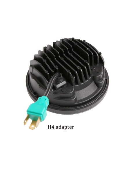 Faro Led Rotondo 7 Pollici 58W Headlight H4 Con Luce Diurne e Frecce Per Moto Harley Davidson Jeep Wrangler JK TJ