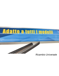 Coppia Gommini Refill Flat 28'' 700 mm Ricambio Universale Per Spazzole Tergicristallo In Ferro 2