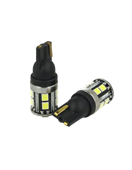 Lampada Led T10 W5W 100% Canbus  5W Reale 12V 24V No Errore Senza Polarit&agrave Bianco 6000K