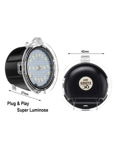 Kit Luci Led Di Cortesia Sotto Specchietto Retrovisore Toyota Tundra 2007-2017 Canbus Bianco 6000K 12V 5W