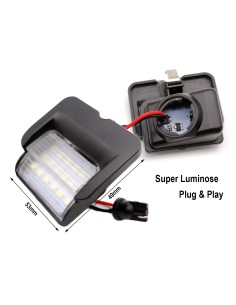 Kit Luci Targa Led VW Polo 6N 1994-1999 Canbus No Errore Bianco 6000K 12V 5W