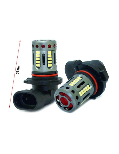 Lampada Led 9006 HB4 12V 21W Canbus Bianco Con Ventola In Testa Per Luce Fendinebbia