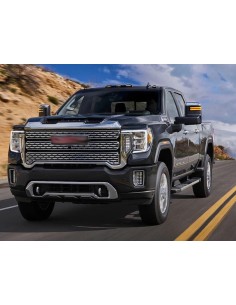 Kit Freccia Specchietto Retrovisore Led Dinamico Sequenziale Per Chevrolet Silverado GMC Sierra 1500 2500HD 3500HD Lente Fume Ar 2