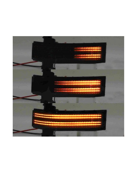 Kit Freccia Specchietto Retrovisore Led Dinamico Sequenziale Per Chevrolet Silverado GMC Sierra 1500 2500HD 3500HD Lente Fume Ar