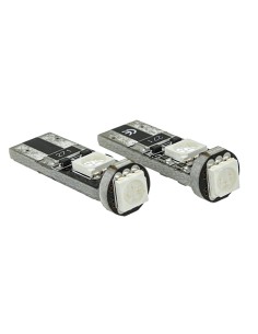 Lampada Led Canbus T10 W5W 3 Smd 5050 12V Colore Blu No Polarita No Errore