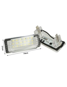 Kit Luci Targa Led Per Mercedes Benz Sprinter Dodge OEM 9018200156 Canbus Bianco 12V 5W