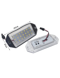 Kit Luci Targa Led Ford Mondeo MKIII 2000-2007 107X47mm Canbus Bianco 12V 5W