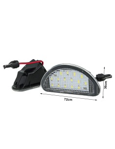 Kit Luci Targa Led Toyota Aygo 2005-2014 OEM 81270-0H010 Canbus Bianco 12V 5W