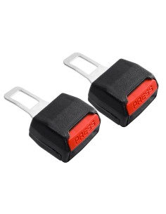 2 PZ Ganci Prolunga Per Cintura di Sicurezza Universale Beep Bip Stop Blocca Allarme Sonoro Auto