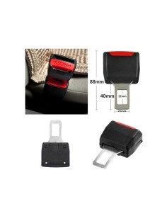 2 PZ Ganci Prolunga Per Cintura di Sicurezza Universale Beep Bip Stop Blocca Allarme Sonoro Auto 2