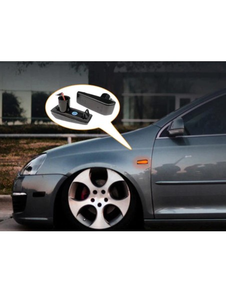 Kit Freccia Laterale a Led Side Marker Dinamica Lente Fume Mercedes Benz W201 W202 W124 OEM A1248200421
