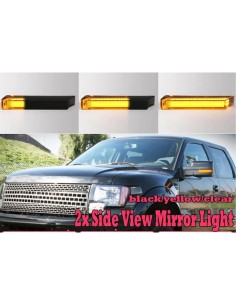 Kit Freccia Led Specchietto Retrovisore Dinamico Sequenziale Ford F150 Raptor Expedition Lincoln Mark LT Lente Fume Arancione +  2