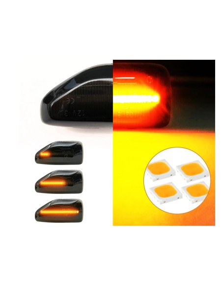 Kit Freccia Laterale a Led Side Marker Dinamica Lente Fume Dacia Logan Sandero II Duster 261651140R