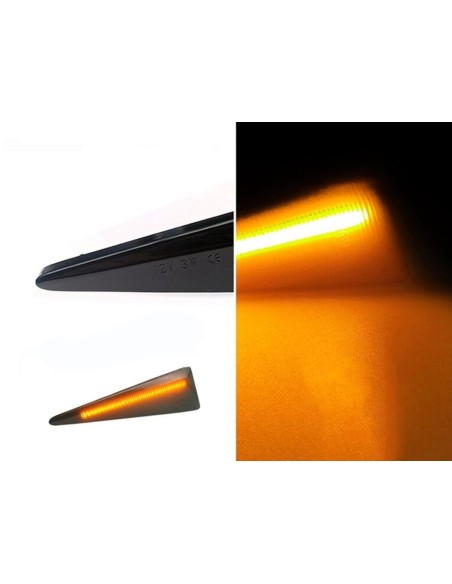Kit Freccia Laterale a Led Side Marker Dinamica Lente Fume Renault Espace IV Megane Scenic II Vel Satis Avantime