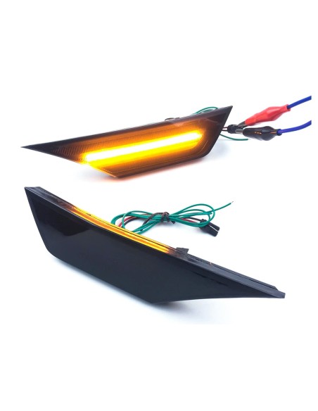 Kit Freccia Laterale a Led Side Marker Dinamica Lente Fume Honda Civic 10 2016-2019 + DRL Forma L
