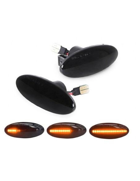 Kit Freccia Laterale a Led Side Marker Dinamica Lente Fume Nissan Qashqai X-trail Cube Juke Leaf Micra Note