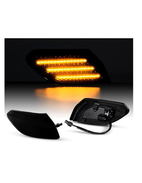 Kit Freccia Laterale a Led Side Marker Dinamica Lente Fume Per Jeep JL wrangler Dopo 2018