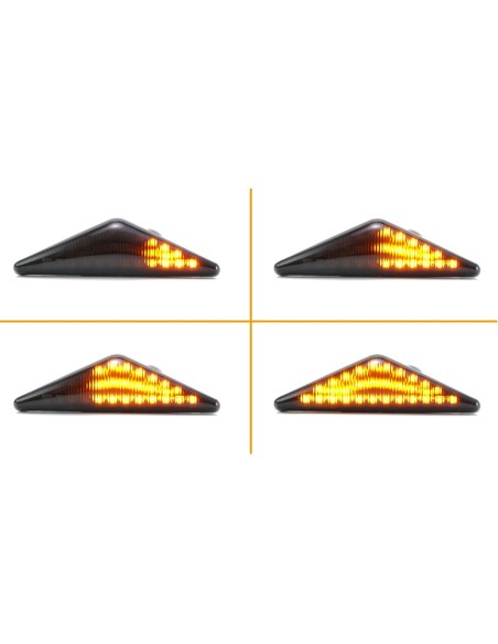 Kit Freccia Laterale a Led Side Marker Dinamica Lente Fume Ford Mondeo Focus MK1 OEM 4311404PBS 185759002 4311404NU
