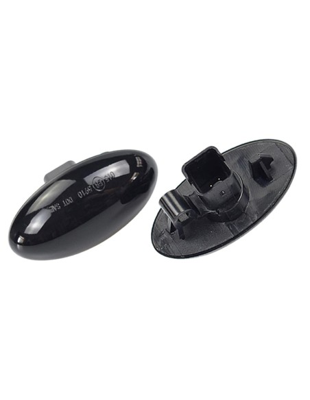 Kit Freccia Laterale a Led Side Marker Dinamica Lente Fume Peugeot 1007 107 206 207 307 407 607 Citroen C1 C2 C3 C5 C6