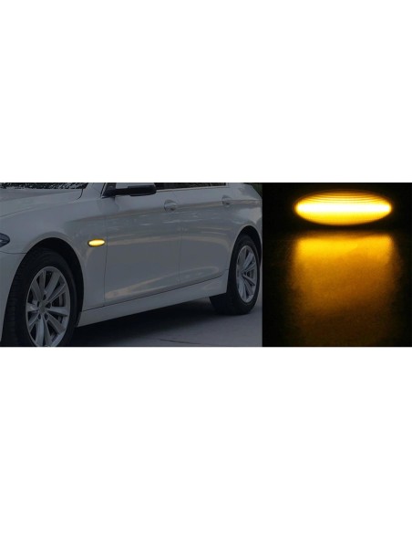 Kit Freccia Laterale a Led Side Marker Dinamica Lente Fume Toyota Yaris MK2 RAV4 MK3 Auris Mk1 Corolla