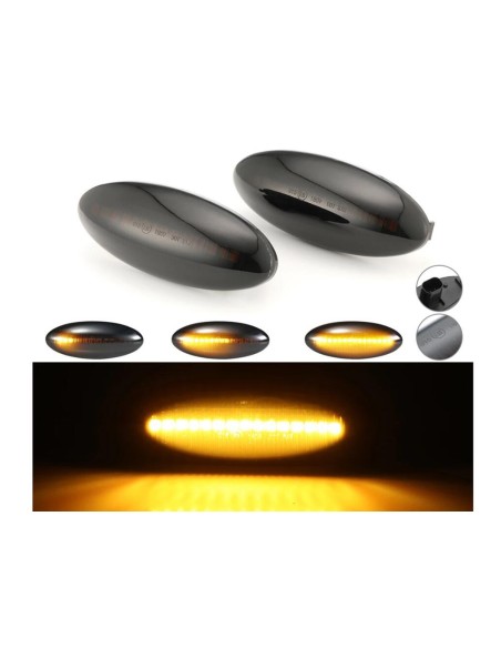 Kit Freccia Laterale a Led Side Marker Dinamica Lente Fume Toyota Yaris MK2 RAV4 MK3 Auris Mk1 Corolla