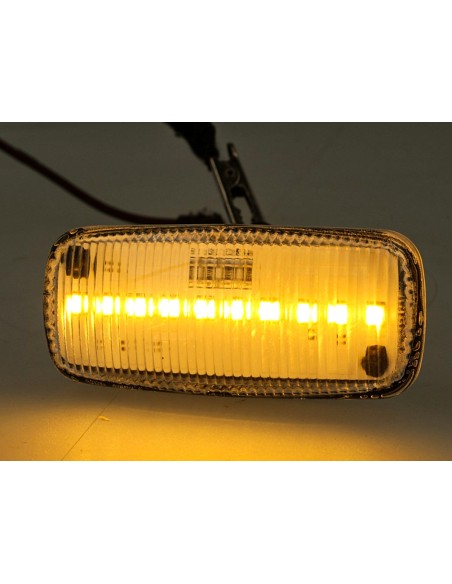 Kit Freccia Laterale a Led Side Marker Dinamica Lente Trasparente Chrysler 200 300 Dodge Charger Avenger Jeep Compass