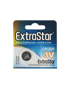 Pila Batteria A Bottone Extrastar CR1220 3V Confezione Da 5 Pile 2