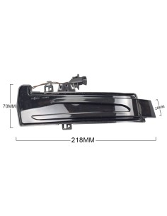 Kit Freccia Led Specchietto Retrovisore Dinamico Sequenziale Mercedes Benz W204 W176 W246 W212 Lente Fume Arancione 2