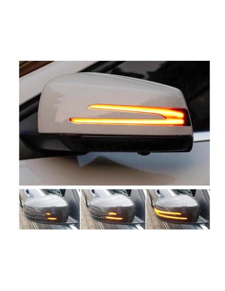 Kit Freccia Led Specchietto Retrovisore Dinamico Sequenziale Mercedes Benz W204 W176 W246 W212 Lente Fume Arancione