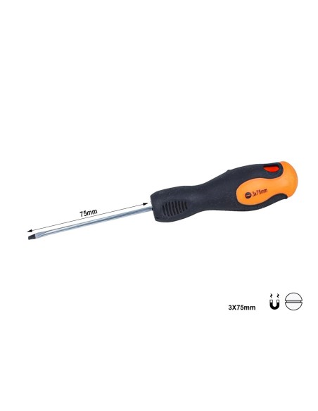 Cacciavite a Taglio 3X75mm Con Punta Magnetica