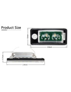 Kit Luci Targa Led Audi Q7 A4 A3 A8 A6 S6 Canbus 6000K 10W 12V IP67 2