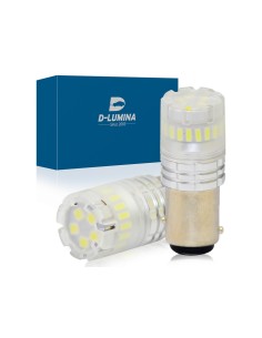 Lampada Led 1157 BAY15D P21/5W Canbus Bianco 12V No Errore IP67 Illuminazione 360 Gradi