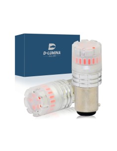 Lampada Led 1157 BAY15D P21/5W Canbus Rosso 12V No Errore IP67 Illuminazione 360 Gradi