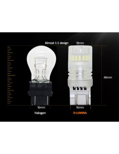 Lampada Led T20 7443 7440 Canbus Bianco 12V No Polarita IP67 Illuminazione 360 Gradi 2