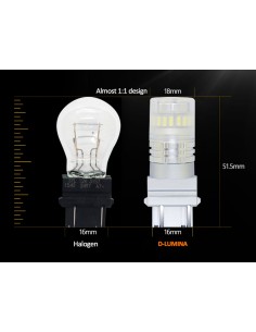 Lampada Led T25 3157 3156 Canbus Bianco 12V No Polarita IP67 Illuminazione 360 Gradi 2