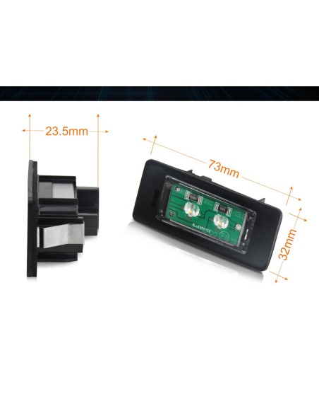 Kit Luci Targa Led BMW E82 E88 F20 F21 E90 E91 E92 E93 E39 E60 E60N E61 10W 12V IP67