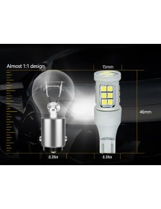 Lampada Led T15 W16W Canbus 12V 24V 12W No Polarita 900 Lumen 360 Gradi 2