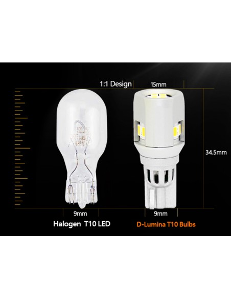 Lampada Led T15 W16W Canbus 12V 6W No Polarita 900 Lumen 360 Gradi