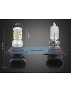 Lampada led HB3 9005 HB4 9006 H10 12V 24V 8W IP67 360 Gradi 2