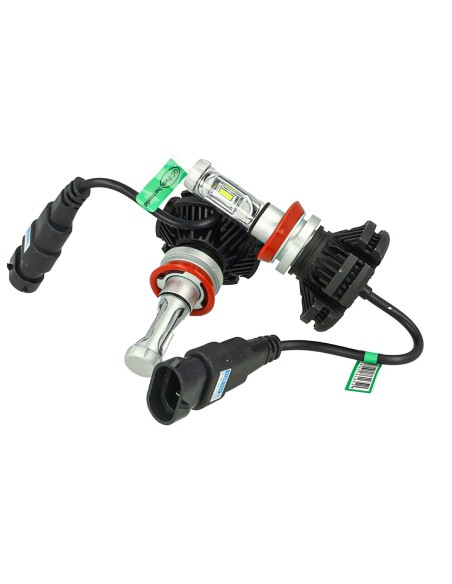 Kit Full Lampada Led H8 H11 12V 24V 30W 3600 Lumen IP67 Per Abbagliante e Fendinebbia Senza Driver