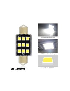 4 Lampada Led T11 Canbus 41mm 12V 2W Effettivo Con 6 Smd 3030 Bianco 6000K No Polarita 2