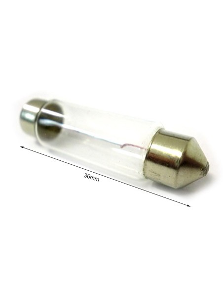 10 Pezzi Lampada Alogena T11 C5W 24V 5W 36mm Siluro Festoon SV8,5