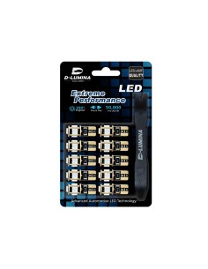 10 Lampada Led T10 W5W Canbus 12V 5 SMD 5050 Blue + Leva Rimozione Antigraffio