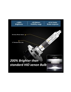 Coppia Lampada Hid Xenon D2R 6000K Attacco Metallo 2