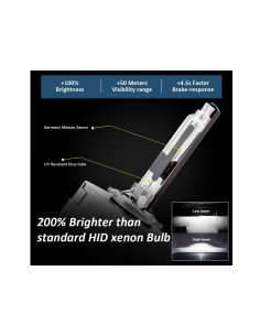 Coppia Lampada Hid Xenon D3R 6000K Attacco Metallo 2